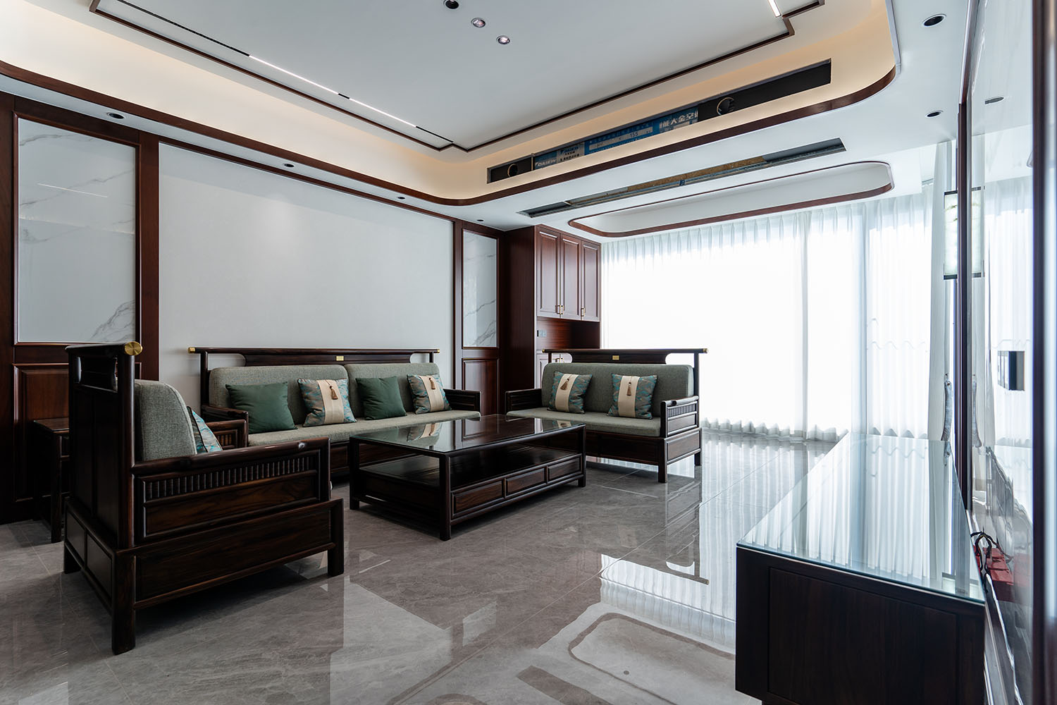 株洲家博整裝中海國際180㎡ 新中式風(fēng)格裝修賞析