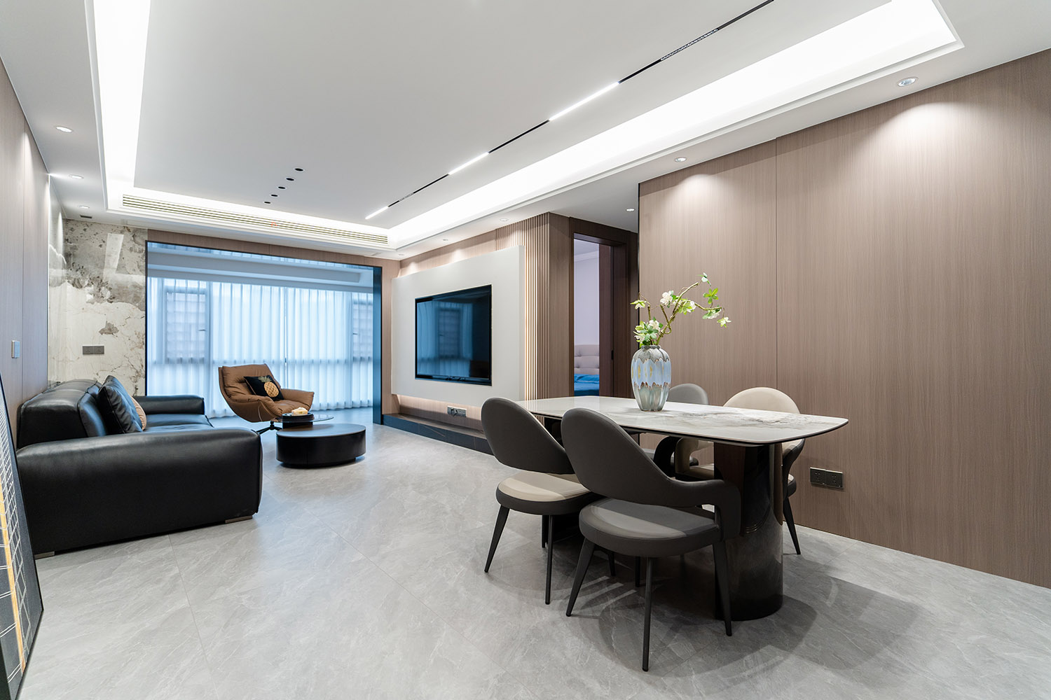 株洲家博整裝億都隨園 128㎡ 意式極簡風(fēng)格裝修賞析