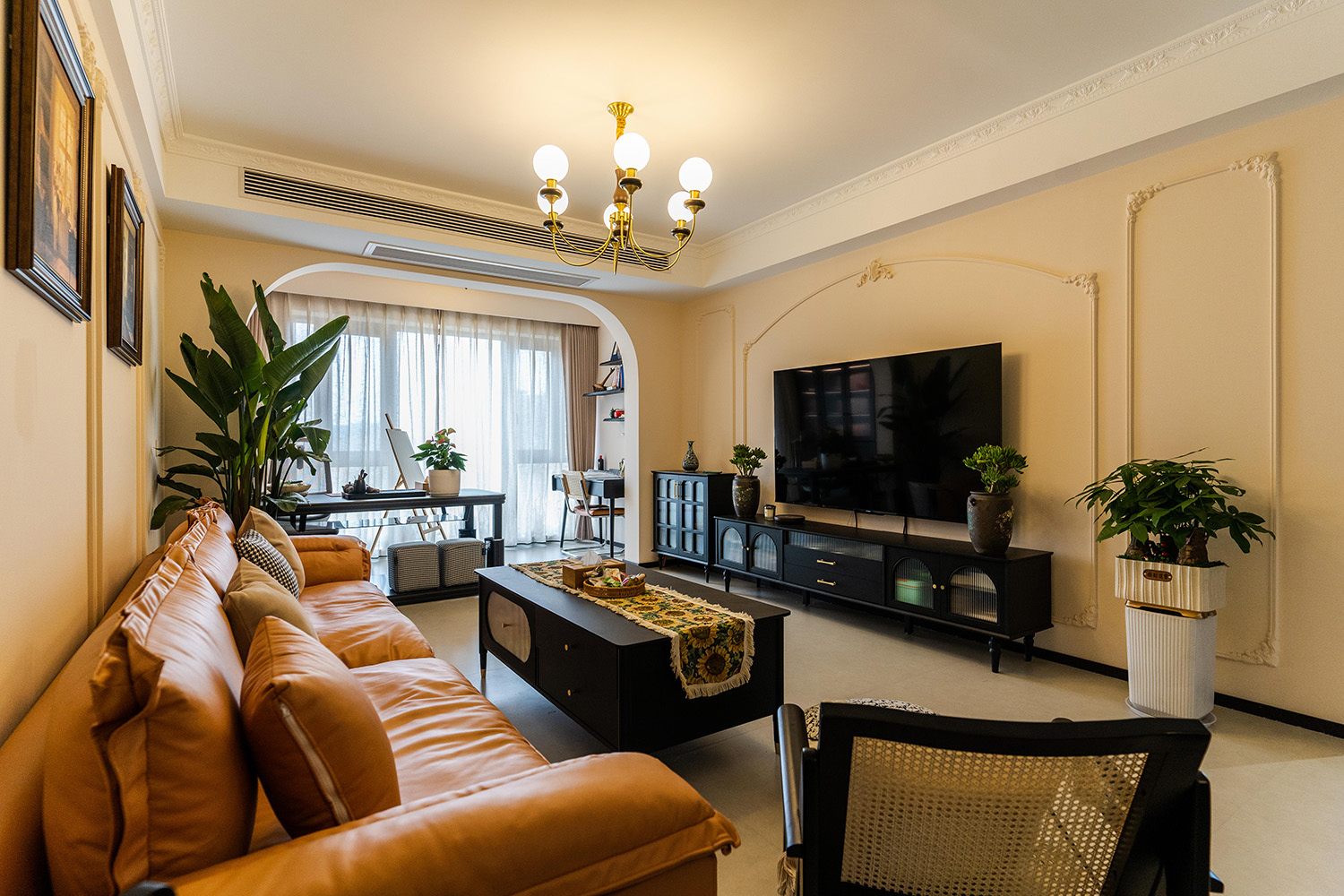 株洲家博整裝山水文園113㎡法式復(fù)古風(fēng)格裝修賞析